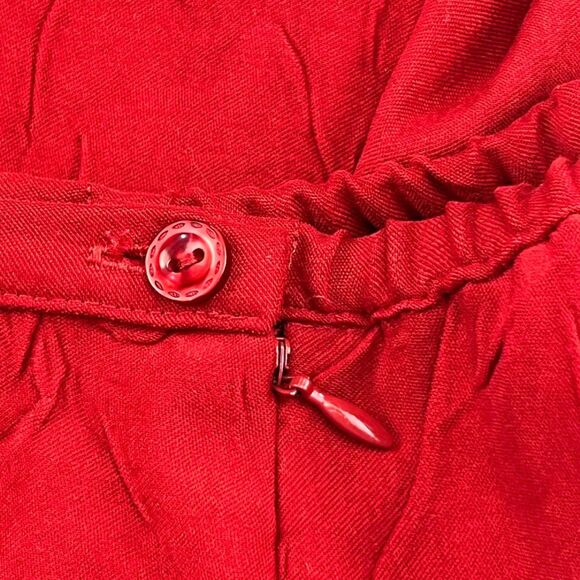 Christopher Banks Skirt 14 Solid Tomato Red Flowy Midi A Line Essential Skirt - Picture 6 of 11